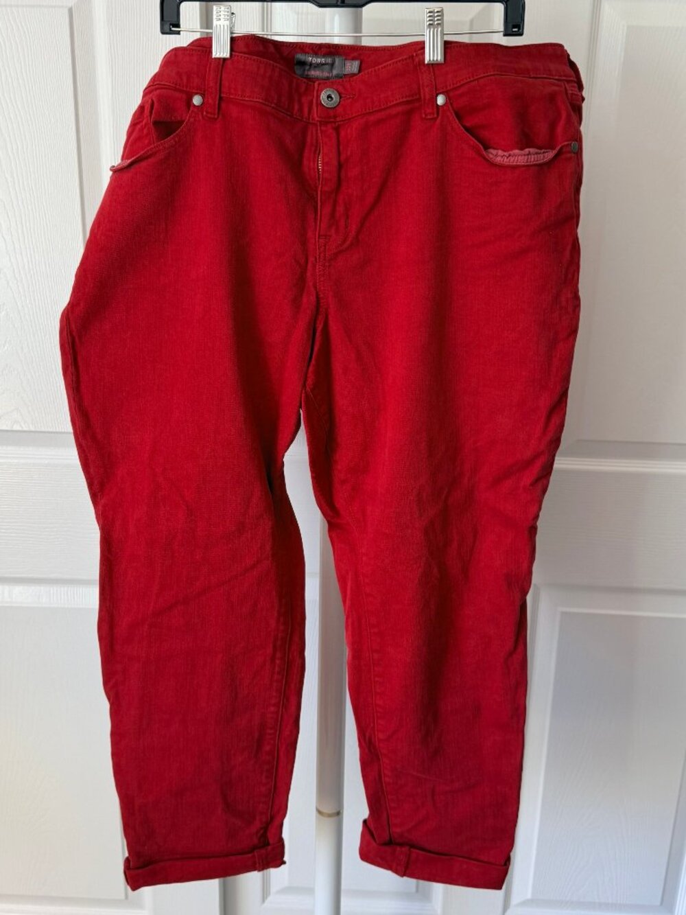 Torrid Red Jeans Size 22R Regular